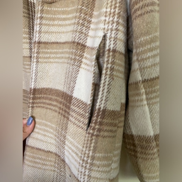 FASHION NOVA brown plaid shacket - Picture 4 of 6